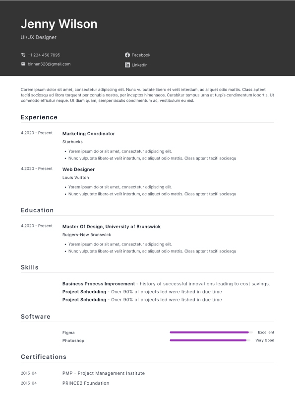 Resume Template Quest